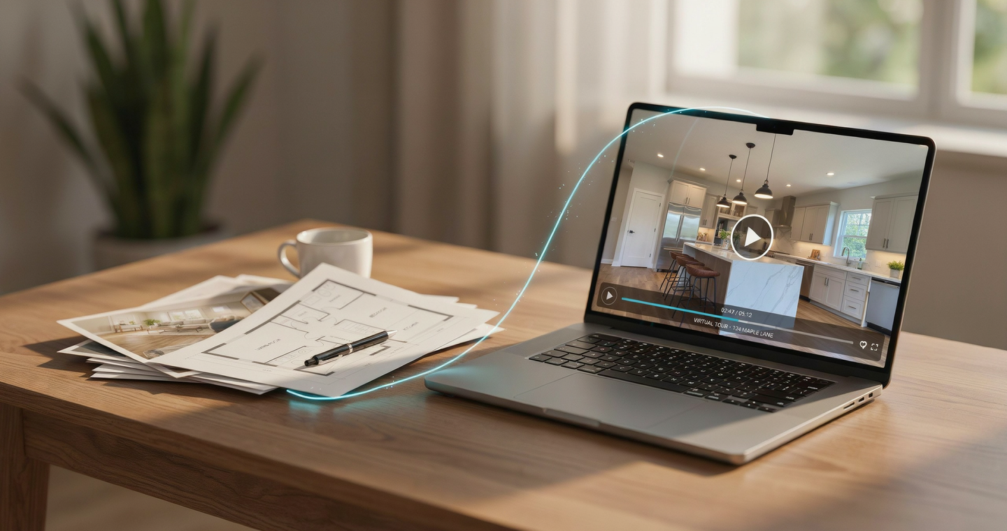 Tvorba AI videoprohlídky nemovitosti z realitních fotografií